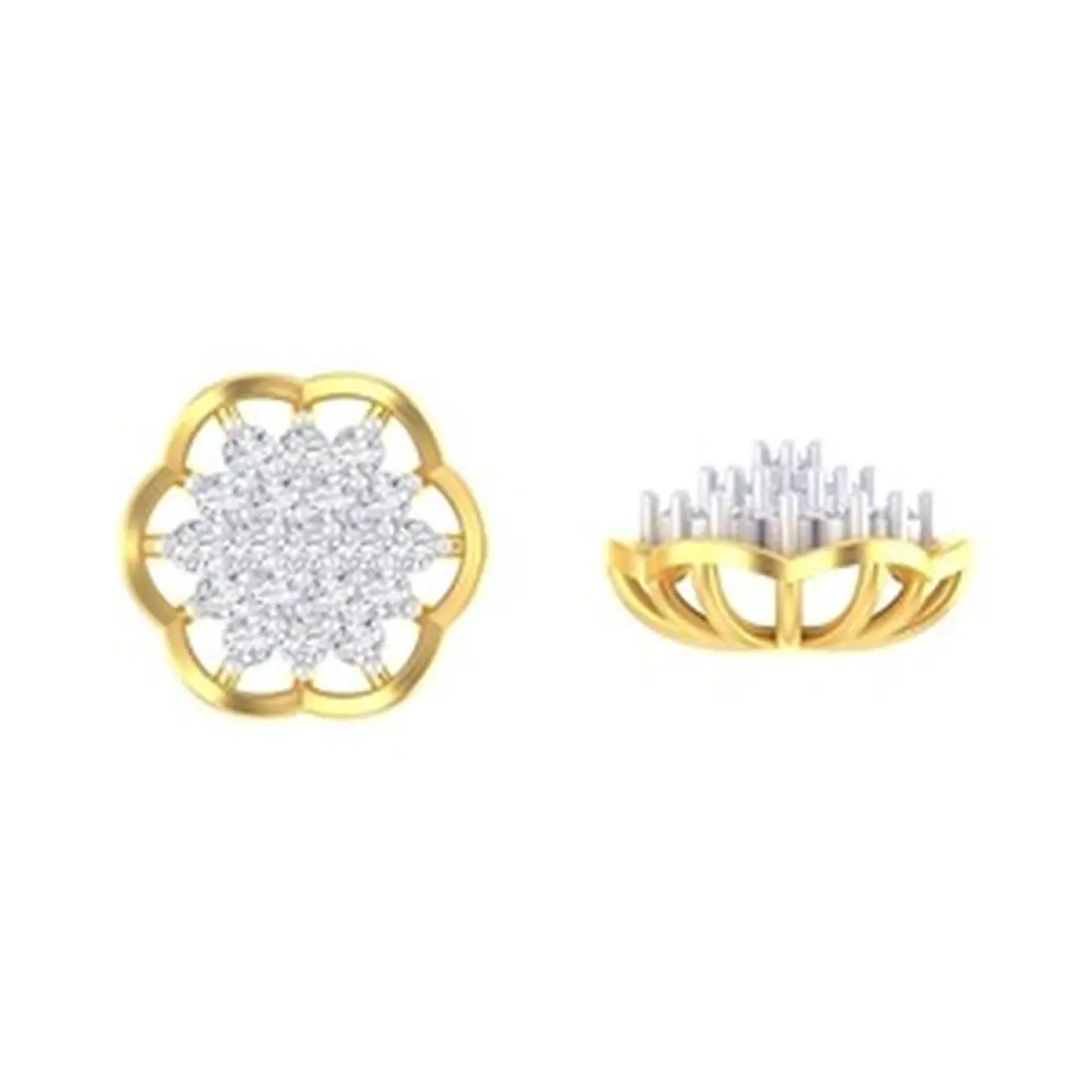 Round Diamond Earring 